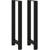 Baro stalo kojos, juodos, 2 vnt., 50x(110-111) cm, plienas