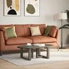 Kavos staliuko kojelės, T formos, 2 vnt., juodos, 50x25x(30-31) cm, plienas