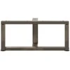 Kavos staliuko kojelės, 2 vnt., juodos, 70x25x(30-31) cm, plienas