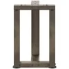 Kavos staliuko kojelės, T formos, 2 vnt., juodos, 28x25x(42-43) cm, plienas