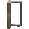 Kavos staliuko kojelės, T formos, 2 vnt., juodos, 28x25x(42-43) cm, plienas