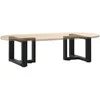 Kavos staliuko kojelės, T formos, 2 vnt., 50x25x(30-31)cm