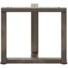 Kavos staliuko kojelės, T formos, 2 vnt., juodos, 50x25x(42-43) cm, plienas