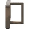Kavos staliuko kojelės, T formos, 2 vnt., juodos, 50x25x(30-31) cm, plienas