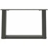 Kavos staliuko kojelės, 2 vnt., antracito spalvos, 50x(30-31) cm, plienas