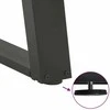 Kavos staliuko kojelės, 2 vnt., antracito spalvos, 50x(30-31) cm, plienas