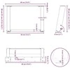 Kavos staliuko kojelės, 2 vnt., antracito spalvos, 40x(30-31) cm, plienas, U formos