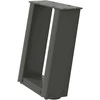 Kavos staliuko kojelės, 2 vnt., antracito spalvos, 30x(30-31) cm, plienas