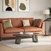 Kavos staliuko kojelės, U formos, 2 vnt., natūralus plienas, 30x(30-31) cm, plienas