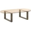 Kavos staliuko kojelės, U formos, 2 vnt., natūralus plienas, 70x(30-31) cm, plienas