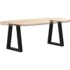Kavos staliuko kojelės, V formos, 2 vnt., juodos, 38x(42-43,3) cm, plienas