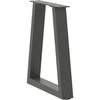 Kavos staliuko kojelės, V formos, 2 vnt., antracito spalvos, 28x(42-43,3) cm, plienas