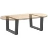 Kavos staliuko kojelės, V formos, 2 vnt., antracito spalvos, 60x(30-31,3) cm, plienas