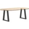 Kavos staliuko kojelės, V formos, 2 vnt., antracito spalvos, 38x(42-43,3) cm, plienas