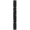 Kavos staliuko kojelės, V formos, 2 vnt., juodos, 60x(30-31,3) cm, plienas
