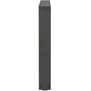 Kavos staliuko kojelės, V formos, 2 vnt., antracito spalvos, 50x(42-43,3) cm, plienas