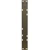 Kavos staliuko kojelės, V formos, 2 vnt., natūralus plienas, 50x(42-43,3) cm, plienas