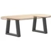 Kavos staliuko kojelės, V formos, 2 vnt., antracito spalvos, 30x(30-31,3) cm, plienas