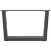 Kavos staliuko kojelės, V formos, 2 vnt., antracito spalvos, 60x(30-31,3) cm, plienas