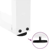 Kavos staliuko kojelės, V formos, 2 vnt., baltos, 60x(30-31,3) cm, plienas