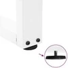Kavos staliuko kojelės, V formos, 2 vnt., baltos, 40x(30-31,3) cm, plienas