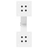 Kavos staliuko kojelės, X formos, 2 vnt., baltos, 37x(30-31) cm, plienas