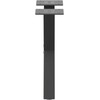 Kavos staliuko kojelės, 2 vnt., antracito spalvos, 30x(30-31) cm, plienas