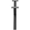 Kavos staliuko kojelės, 2 vnt., antracito spalvos, 70x(30-31) cm, plienas
