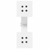 Kavos staliuko kojelės, 2 vnt., baltos, 30x(30-31) cm, plienas, X formos
