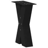 Kavos staliuko kojelės, X formos, 2 vnt., juodos, 38x(42-43) cm, plienas