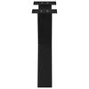 Kavos staliuko kojelės, X formos, 2 vnt., juodos, 50x(42-43) cm, plienas
