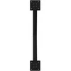 Kavos staliuko kojelės, X formos, 2 vnt., juodos, 70x(42-43) cm, plienas