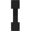 Kavos staliuko kojelės, X formos, 2 vnt., juodos, 50x(30-31) cm, plienas