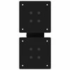 Kavos staliuko kojelės, X formos, 2 vnt., juodos, 40x(30-31) cm, plienas