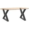 Kavos staliuko kojos, 2 vnt., antracito spalvos, 60x(42-43,3) cm, plienas
