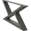 Kavos staliuko kojos, 2 vnt., antracito spalvos, 70x(30-31,3) cm, plienas