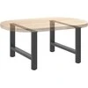 Kavos staliuko kojelės, antracito, 2 vnt., 70x(42-43)cm