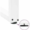Kavos staliuko kojelės, 2 vnt., baltos, 50x(30-31) cm, plienas, U formos
