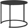 Kavos staliuko komplektas 2 pcs 55 x 55 x 45 cm plienas