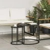 Kavos staliuko komplektas 2 pcs 55 x 55 x 45 cm plienas