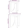 Kavos staliukas 2 pcs Balta