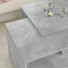 Kavos staliuko komplektas 2 vnt. Betono pilka 90 x 48 x 40 cm