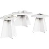 Kavos staliukas 3 pcs Balta