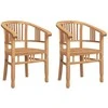 Kėdė 2 pcs Ruda 63 x 58 x 89 cm Kieto teka medžio
