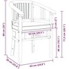 Kėdė su pagalve 2 pcs Ruda 63 x 58 x 89 cm Kieto teka medžio