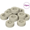 Kėdės kojos grindų apsaugos 12 vnt. Skaidrus Ø 15 x 16 mm PVC