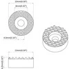 Kėdės kojos grindų apsaugos 18000 vnt. Skaidrus Ø 15 x 16 mm