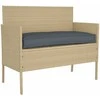 Pallet pagalvių rinkinys 2 pcs Antracitas 100 x 40 x 8 cm