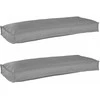 Pallet pagalvių rinkinys 2 pcs Pilka 100 x 40 x 8 cm