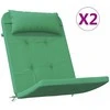 Kėdžių pagalvės 2 pcs Žalia 58 x 77 x 4,5 cm Oksfordo audinys